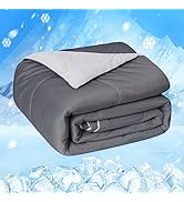 HOMFINE Cooling Comforter Japanese Double-Sided Arc-Chill Cold Tech Fabric Cooling Blanket for Ni...