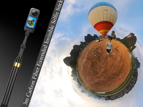 Carbon Fiber Invisible Selfie Stick