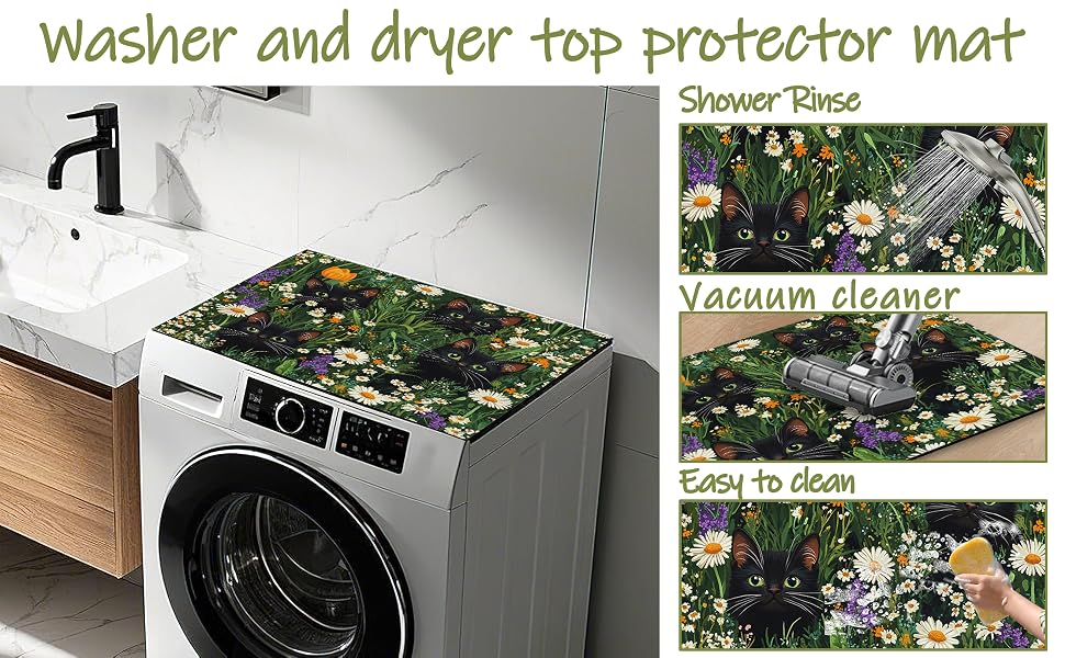 cat Washer and Dryer Covers for the Top