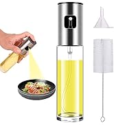 Olive Oil Sprayer for Cooking Oil Spritzer Mister for Air Fryer Glass Bottle for Vinegar Vegetabl...