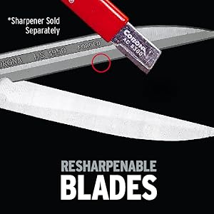 Resharpenable blades keep your shears lasting longer
