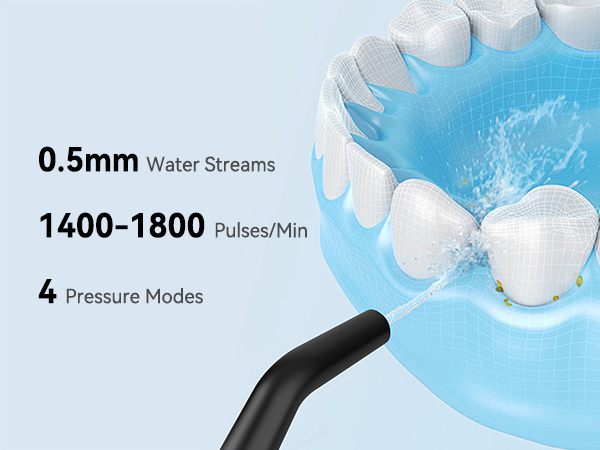 Electric water jet flosser for teeth