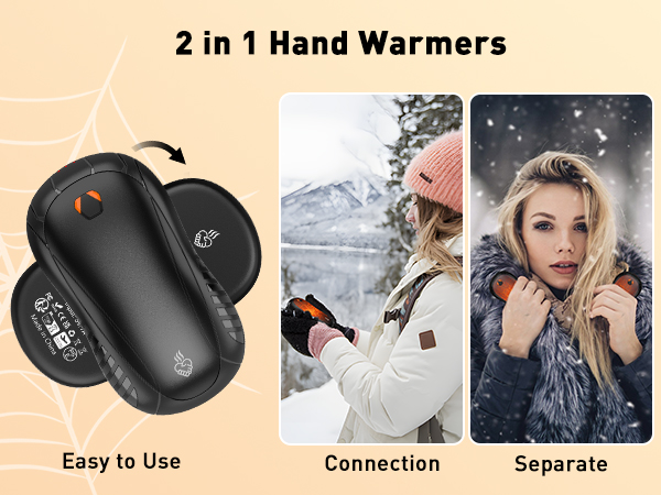 2 in 1 hand warmers is easy to use