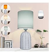 bdayanx Small Table Lamp for Bedroom -Bedside Desk Reading Lamps with 3 Way DimmableTouch Control...