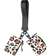 COOLANS Mini Wristlet Wallets Dual Pouch,Around Wristlet Handbag Wallet for Women Zip Cards Holde...