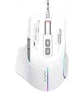 Wired Gaming Mouse,Ergonomic Wired Mouse ,MMO Gaming Mouse with 5 Adjustable DPI up to 7200, 7 Pr...