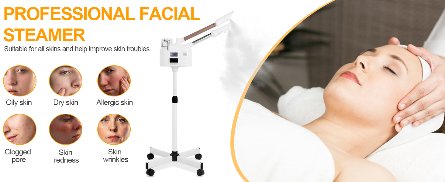 Professional 2 in 1 Facial Steamer