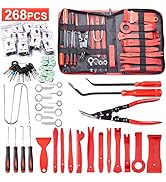 Uolor 268 Pcs Trim Removal Tool Kit, Car Pry Tool Kit Door Panel/Radio/Stereo/Terminal Removal To...