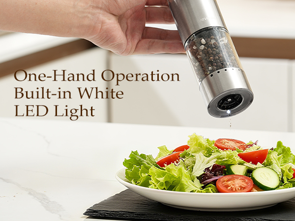 automatic salt and pepper grinder set