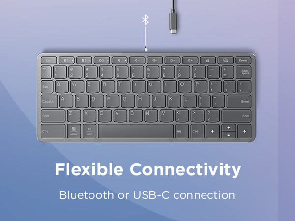Lenovo Multi-Device Wireless Bluetooth Keyboard - Connectivity