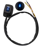 TWTADE Paste Type Switch Car Push Button Switch with LED Light ON/Off DC12V/10A 24V/5A Water Drop...