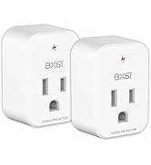BXST Single Outlet Surge Protector, Refrigerator Surge Protector Wall Socket,Ground Protected Lig...