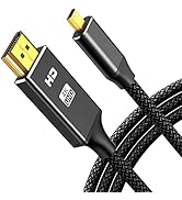 oldboytech 4K Micro HDMI to HDMI Cable Adapter 6FT, Exclusive Aluminum Alloy Shell/Nylon Braid/Go...