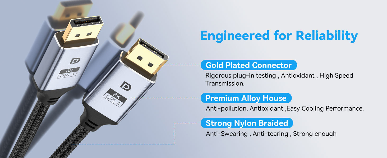 DisplayPort to DisplayPort Cable