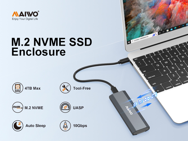 usb-c M.2 NVME SSD Enclosure