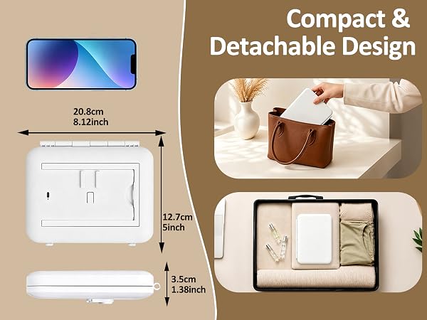 Compact &amp;amp; Detachable Design