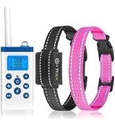 PetJoy Shock Collar for Large Dog, Bark Collar with Remote, Bark and Training Collar 2 in 1, Bark...