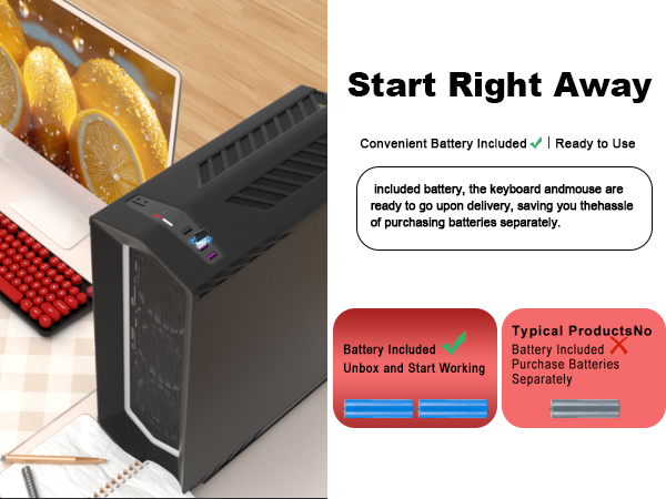 Wireless Keyboard Mouse Set