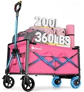 Gonex Electric Wagon Cart with Smart Handlebar 360lbs Heavy Duty Motorized Utility Wagon for Camp...