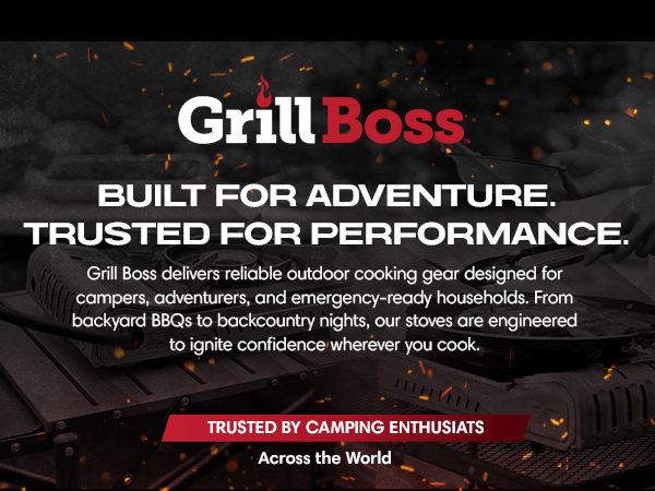Grill Boss Dual Fuel Portable Stove, Dual Fuel Butane &amp; Propane Stoves