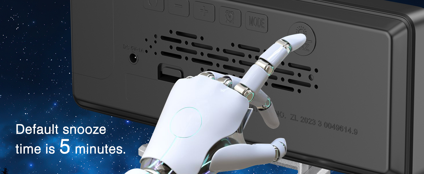 Projection Alarm Clock for Bedroom