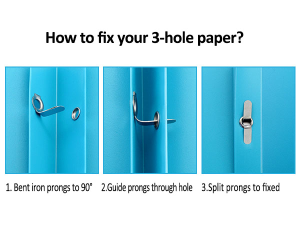 FUCDTEFC 2 Pocket Folders with Prongs