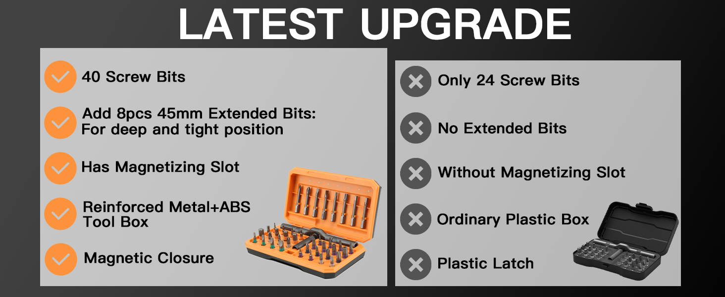 24 in 1 magnetic ratchet screwdriver set