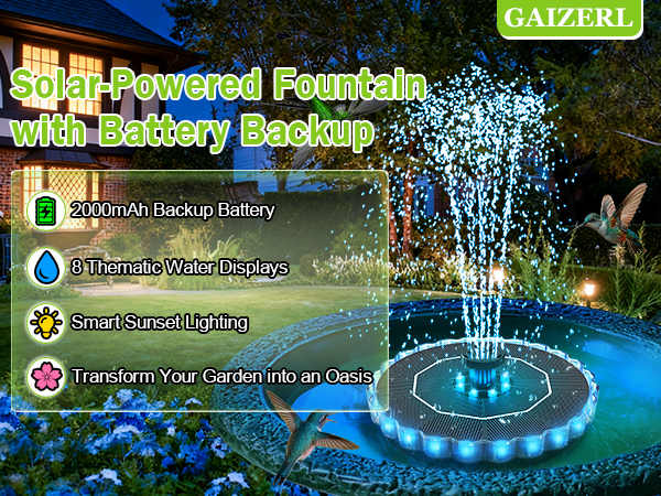 solar fountain pump