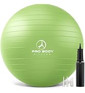 ProBody Pilates Yoga Ball - Exercise Balls, Various Sizes, for Stability, Pregnancy, Workout &amp; Ph...