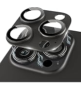 Kanosan Compatible for iPhone 15 Pro/iPhone 15 Pro Max Camera Lens Protector [Full Coverage Metal...