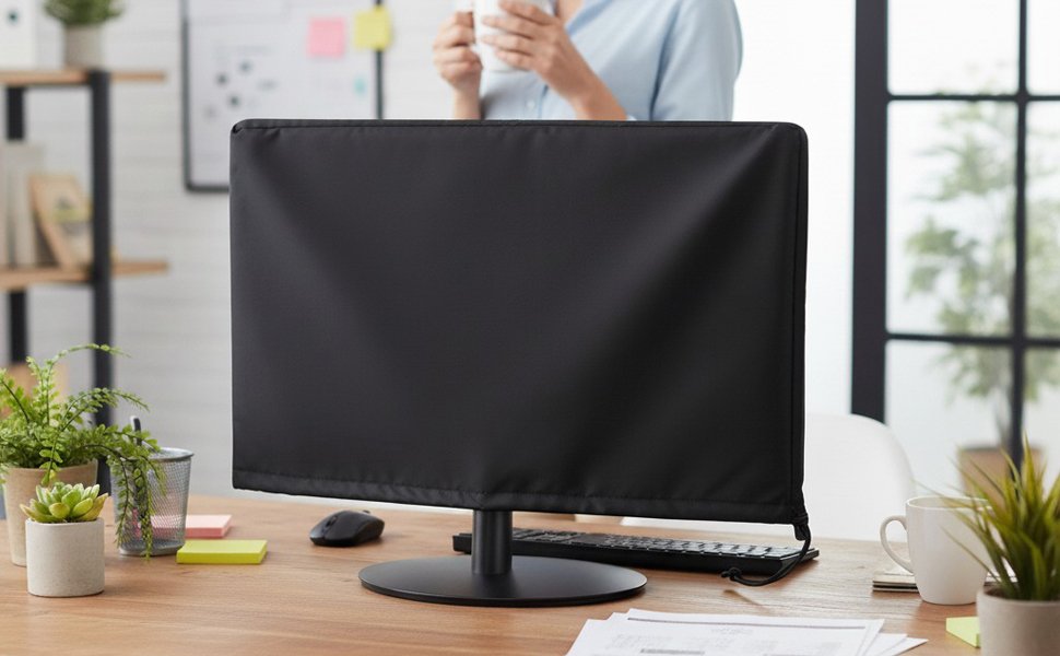SZBRO monitor dust cover heavy duty black
