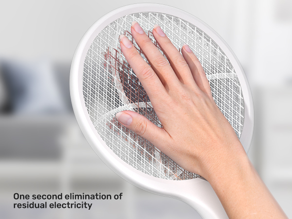 Electric Fly Swatter 4000V Bug Zapper Racket Dual Modes Mosquito Killer