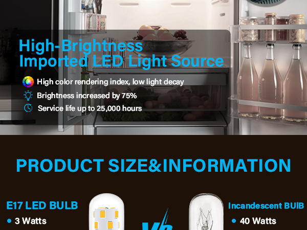 microwave bulbs over stove 40w