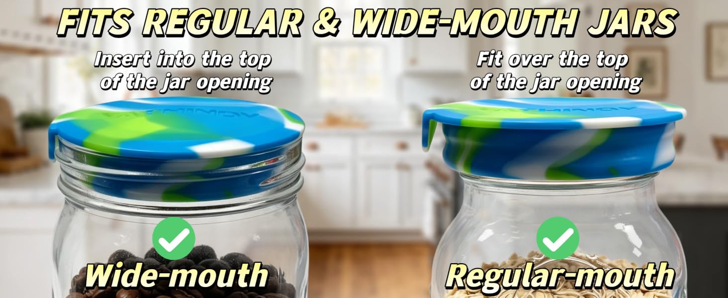 silicone mason jar lids