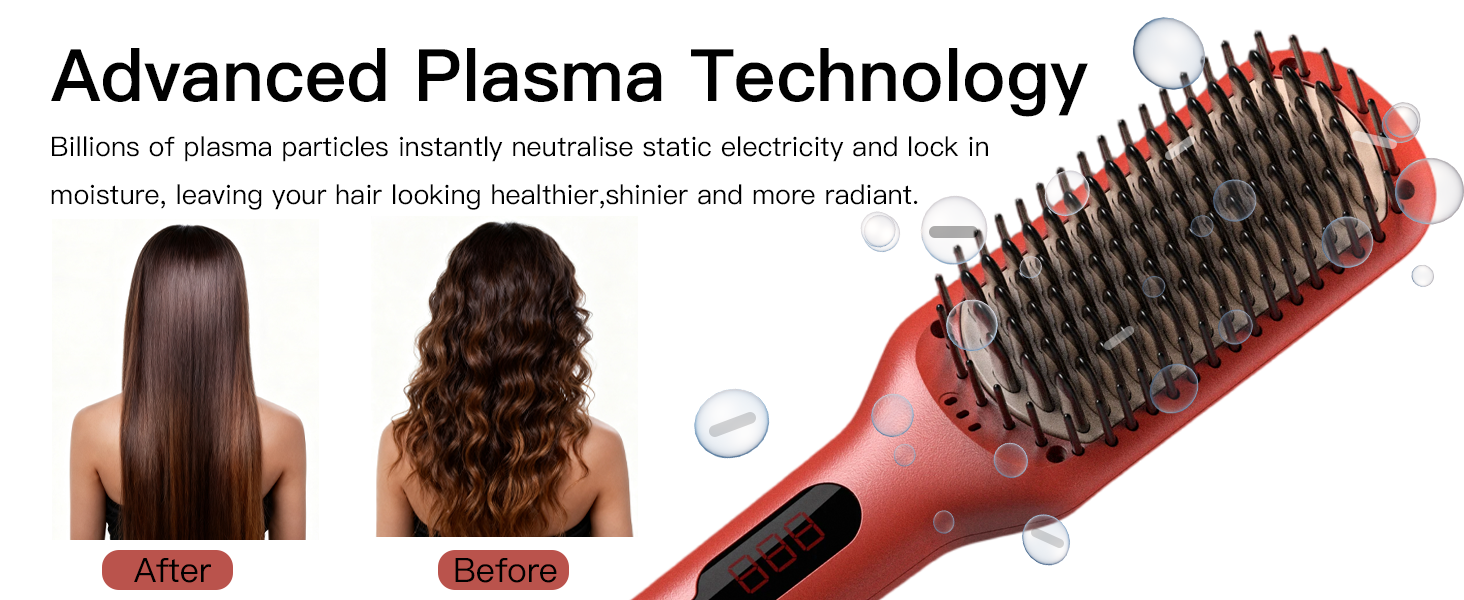hair straightener brush