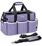Ytonet Cleaning Caddy, Wearable Cleaning Supplies Organizer with 4 Foldable Dividers, Large Clean...