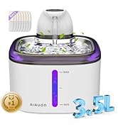 Cat Water Fountain Cordless 118oz/3.5L Wireless &amp; Battery Operated Pet Water Fountain for Indoor ...