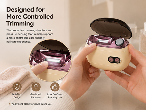 2-in-1 Smart Electric Nail Clipper &amp; Polisher