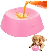 Yipetor Slow Feeder Dog Lick Bowls, Entertained Ball-in Liquid Treat Bone Broth Dog Bowl, Anti-Sl...