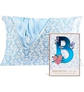 Kitsch x Bridgerton Satin Pillowcase with Zipper for Hair Skin, Softer Than Silk Pillow Cases, Wr...