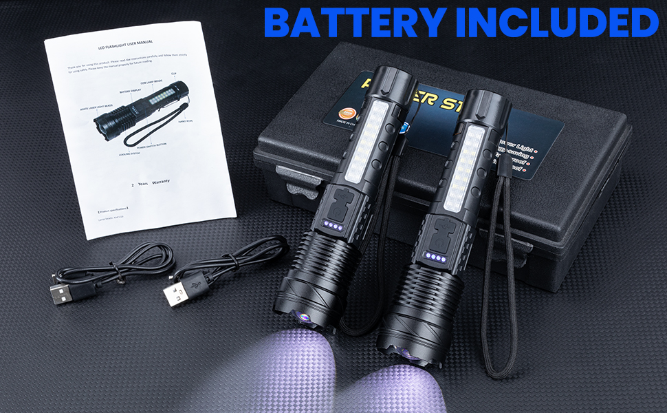 Flashlights High Lumens Rechargeable