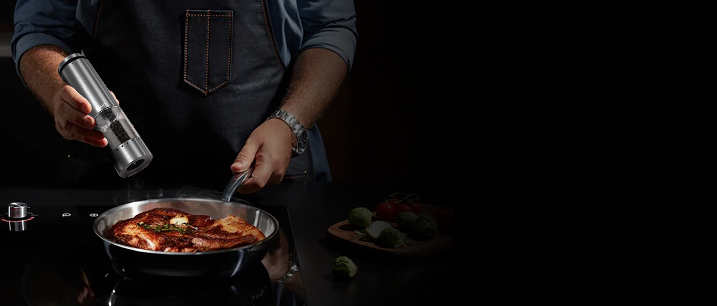 Electric Salt and Pepper Grinder Set 