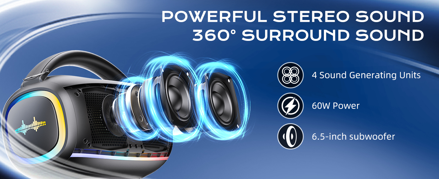 IPX5 Waterproof PA Speaker 60W 