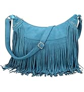 Fringe Hobo Bags for Women Vintage Suede Crossbody Bag Hippie Western Cowgirl Purses Tassel Shoul...
