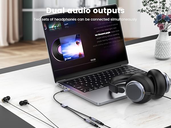 MOSWAG Headphone Splitter 3.5mm