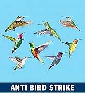 PESTEZE UV Reflective Bird Anti Collision Static Cling Decals for Windows to Prevent Wild Bird St...