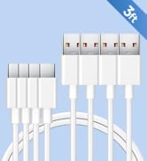 ANLINK [4-Pack, 3ft USB C Cable, 3A Fast Charging and Data Sync Cord, USB A to Type C Charging Ca...