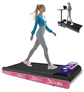 Treadmill Under Desk with Incline for Home and Office,Walking Treadmill with Remote Control and L...