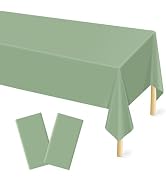 Sage Green Tablecloth Plastic 