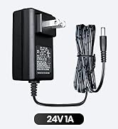 UL Listed 24V 1A 1000mA 6FT Power Supply Adapter, 24W 0.5A 0.6A 0.8A 1A AC/DC Switching Adapter f...